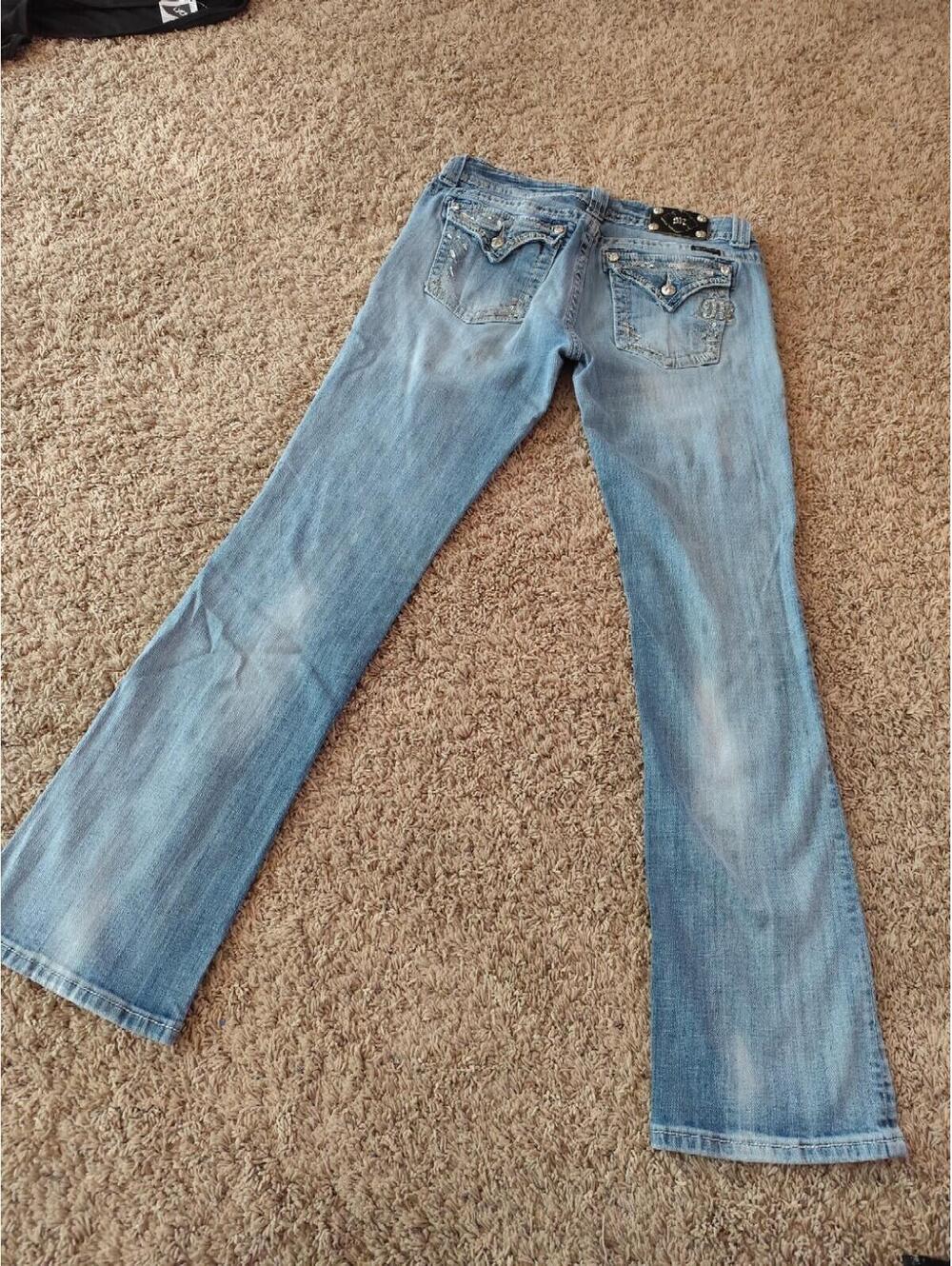 Miss Me Bootcut Mid Waist Jeans Women's Blue Size 32 - Picture 2 of 12